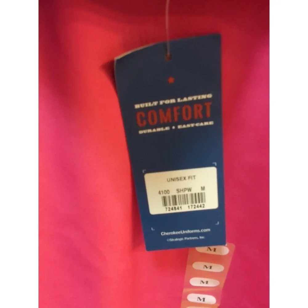 Chreokee dark pink scrubs top pants set women M Medium w/tags cargo pants w/MARK